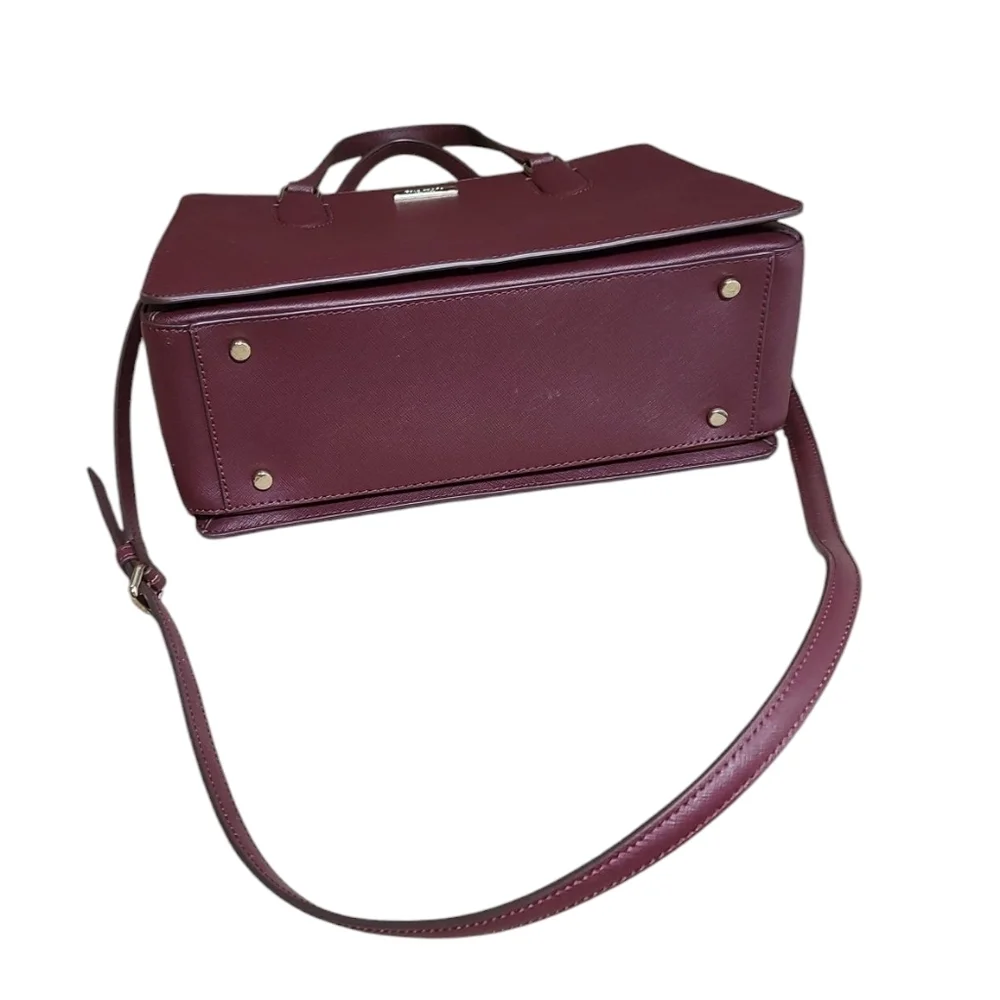 KATE SPADE NWOT Laurel Way Reese Wine 3 compartment Crossbody Purse
